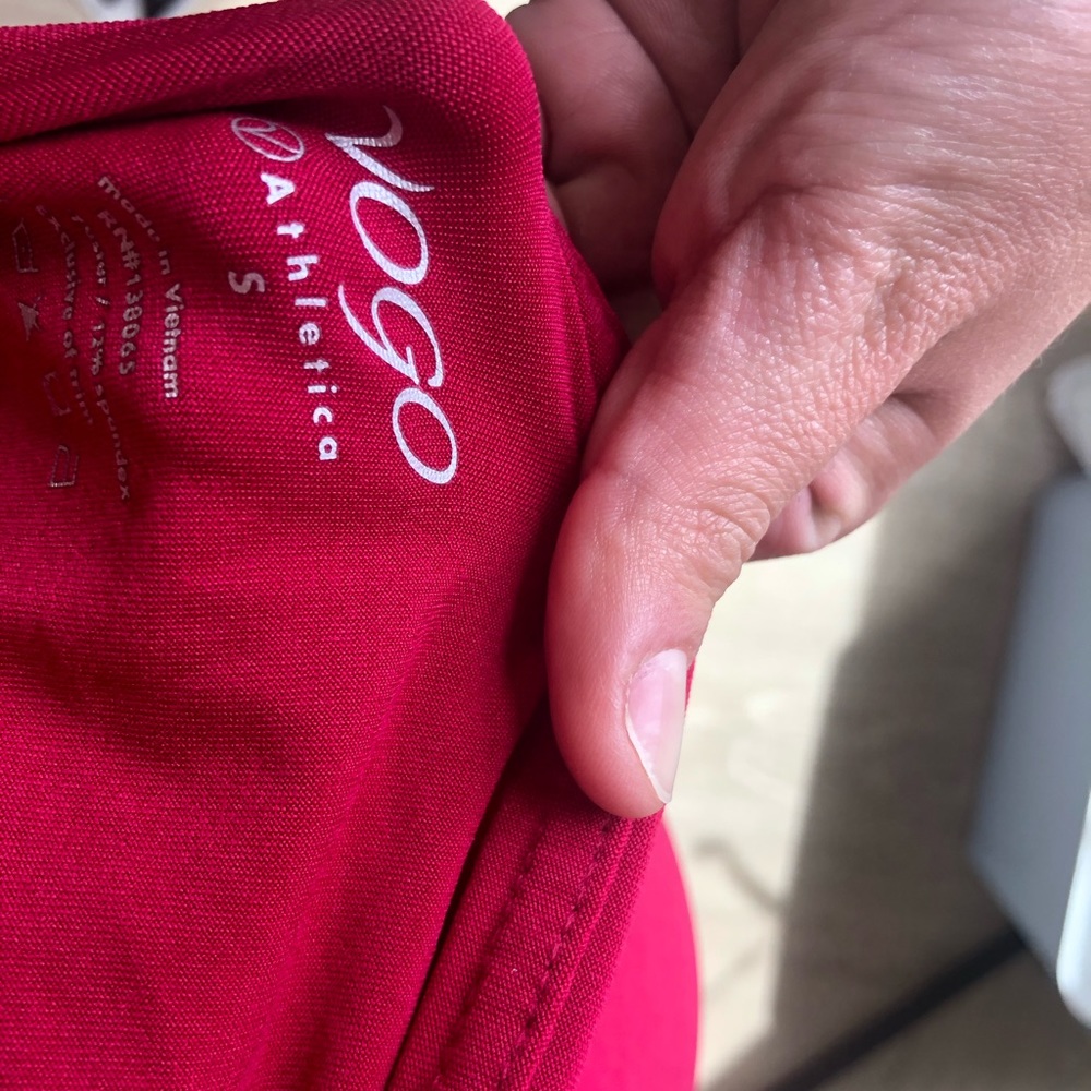 Athletica bright biker shorts size small